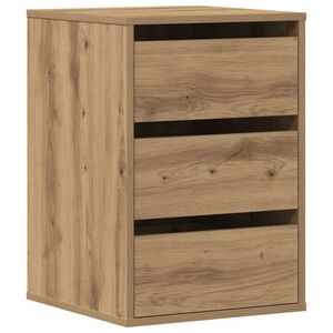 vidaXL Dulap colț sertare stejar artizanal 40x41x58 cm lemn prelucrat