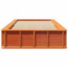 vidaXL Cadru de pat Maroniu cerat 100 x 200 cm Lemn de pin masiv