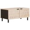 vidaXL Masă de cafea Alb 80 x 50 x 40 cm Lemn de mango solid