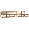 vidaXL Set de canapele de exterior cu pernă 5 pcs Natural și Crem