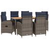 vidaXL Set dining pentru exterior 7 buc.