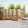 vidaXL Set de canapele de exterior 7 pcs natural Lemn Solid de Acacia