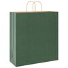 vidaXL Saci de h&acirc;rtie 250 buc cu m&acirc;nere verde 45x17x48 cm