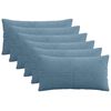 vidaXL Husă pentru pernă 6 pcs ALMELO albastru 40 x 80 cm cord