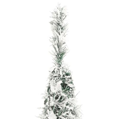 vidaXL Brad de Crăciun artificial pop-up cu zăpadă, 50 LED-uri, 120 cm