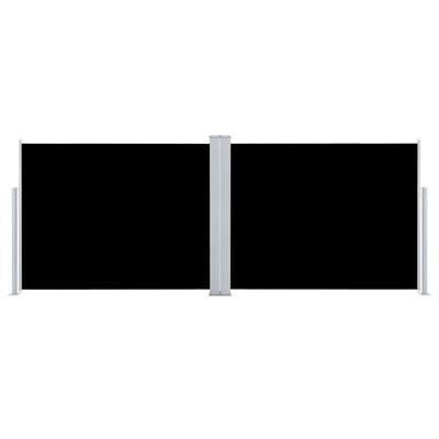 vidaXL Copertină laterală retractabilă, negru, 140 x 1000 cm