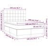 vidaXL Pat box spring cu saltea, roz, 140x190 cm, catifea