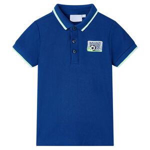 vidaXL Tricou polo pentru copii, albastru &icirc;nchis, 104