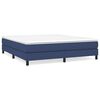 vidaXL Pat box spring cu saltea, albastru, 180x200 cm, material textil