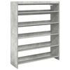 vidaXL Pantofar, gri beton, 80x25x100 cm, lemn prelucrat