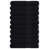 vidaXL Prosoape de saună, FROGN, 10 buc., negru, 80x200 cm, 360 g/m&sup2;