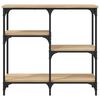 vidaXL Masă consolă din stejar Sonoma, 80x29x75 cm, lemn stratificat