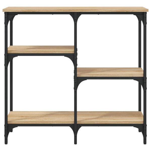 vidaXL Masă consolă din stejar Sonoma, 80x29x75 cm, lemn stratificat