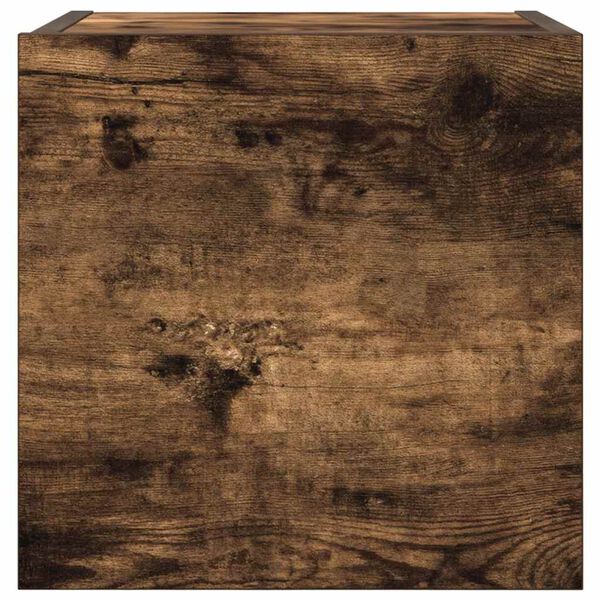 vidaXL Comode TV montaj pe perete 4 buc. stejar fumuriu 30,5x30x30 cm