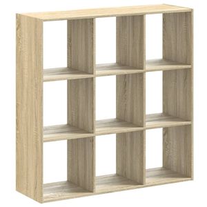 vidaXL Bibliotecă, stejar sonoma, 102x32x102 cm, lemn prelucrat