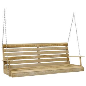 vidaXL Bancă balansoar, 155x65x60 cm, lemn tratat de pin