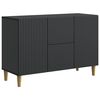 vidaXL Bufet Negru 89 x 34,5 x 60 cm Lemn prelucrat