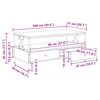 vidaXL Masă de cafea Lemn vechi 100 x 51 x 45 cm Lemn compozit