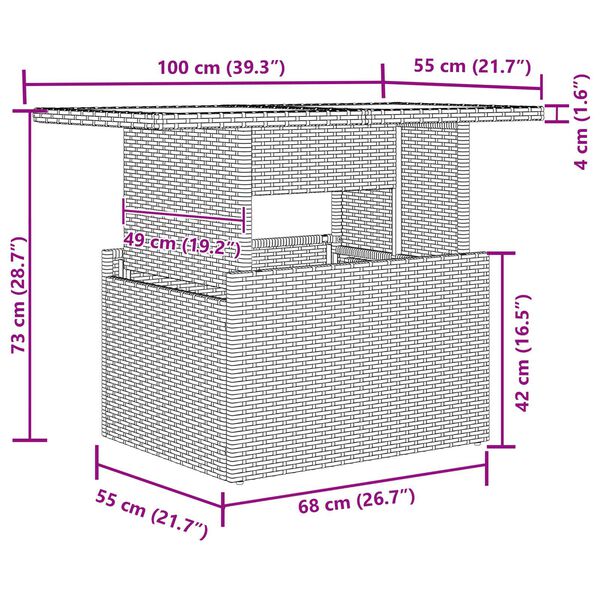 vidaXL Set de canapele pentru grădină cu pernă 5 pcs Bej Rattan poli