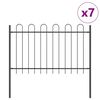 vidaXL Gard de Grădină BOXTEL 7 buc. 11,9 x 1,2 m Gri