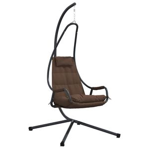 vidaXL Scaun suspendat ou Oțel 94 x 107 x 196,5 cm Cafea