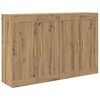 vidaXL Cabinet suspendat 2 pcs Stejar Artizanal 69,5 x 34 x 90 cm