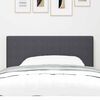 vidaXL Tăblie cap cu headboard Gri închis 80 cm Piele artificială