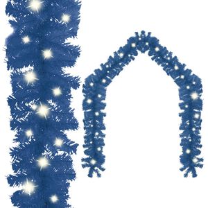 vidaXL Ghirlandă de Crăciun cu lumini LED, albastru, 5 m