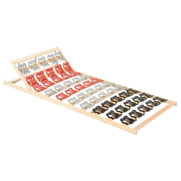 vidaXL Cadru de pat cu 12 șipci, cap ajustabil, 100x200 cm