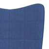 vidaXL Scaun de relaxare, albastru, material textil