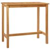 vidaXL Masă de bar natural 110 x 60 x 105 cm Teak solid