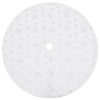 vidaXL Fustă de lux pentru brad de Crăciun, albă, 150 cm, blană artificială