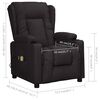 vidaXL Fotoliu de masaj electric, negru, piele ecologică