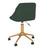 vidaXL Scaune de bucătărie pivotante, 4 buc., verde &icirc;nchis, catifea