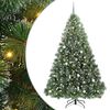 vidaXL Brad de Crăciun artificial cu 300 LED Verde 240 cm PE și PVC