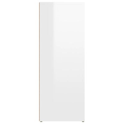 vidaXL Servantă, alb extralucios, 80x30x80 cm, lemn prelucrat