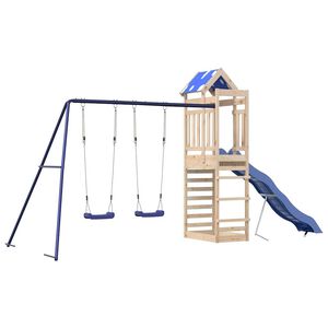 vidaXL Set de joacă pentru exterior, lemn masiv de pin