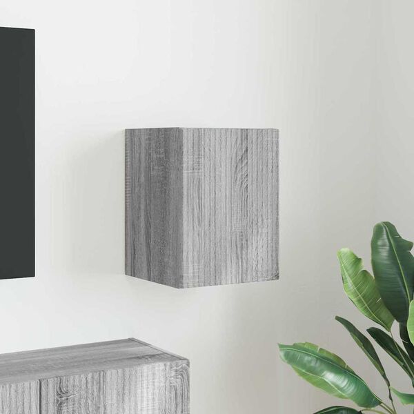 vidaXL Dulap TV de perete Gri Sonoma 30 x 31 x 40 cm Lemn compozit