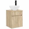 vidaXL Chiuvetă de baie suspendată Stejar Sonoma 39 x 35 x 63 cm