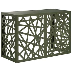 vidaXL Husă pentru aer condiționat Verde măsliniu 90 x 40 x 60 cm Oțel