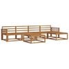 vidaXL Set de canapele de exterior 6 buc. natural Lemn Solid de Acacia