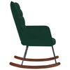 vidaXL Scaun balansoar, verde &icirc;nchis, catifea