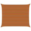 vidaXL P&acirc;nză de umbră Portocalie și maro 5 x 4 m 100% poliester Oxford