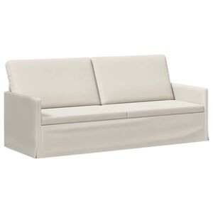 vidaXL Sofă cu 3 locuri Crem 190 x 81 x 82 cm Catifea