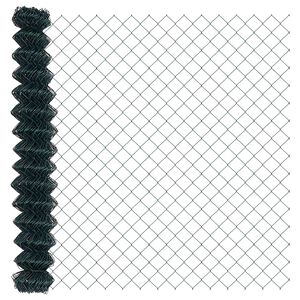 vidaXL Gard cu plasă de s&acirc;rmă 10 x 1,5 m Oțel Verde