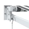 vidaXL Copertina retractabilă antracit & alb 4x3m țesătură și aluminiu