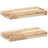 vidaXL Rafturi suspendate 2 buc. 60x20x4 cm lemn masiv acacia netratat