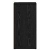 vidaXL Dulap pentru pantofi Stejar Negru 32 x 35 x 70 cm Lemn compozit
