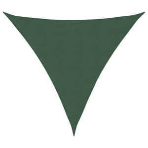 vidaXL Parasolar, verde &icirc;nchis, 3x3x3 m, țesătură oxford, triunghiular