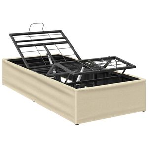 vidaXL Cadru Electric Ajustabil pentru Pat Crem 200 x 80 x 33,5 cm